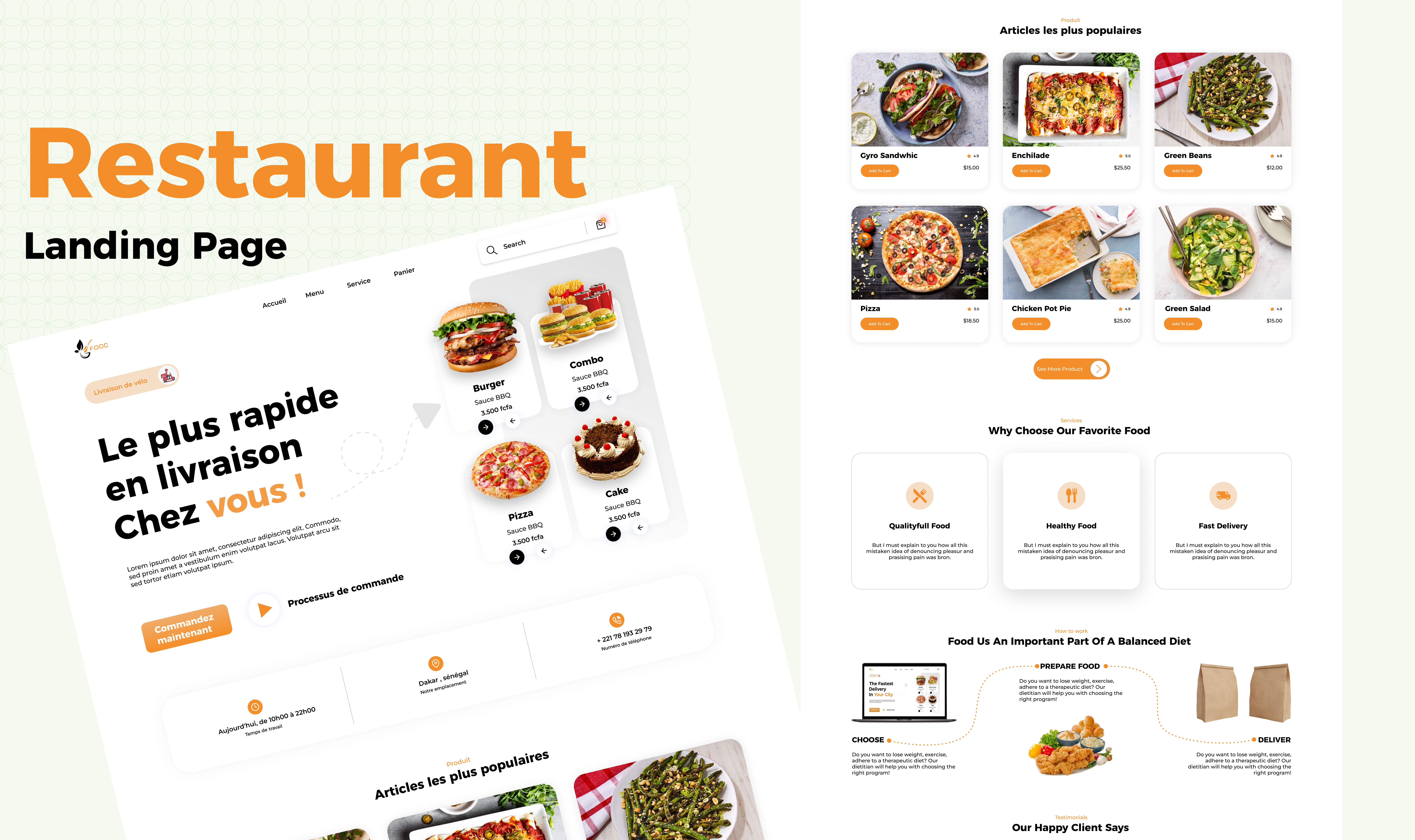 Projet site web landing page 